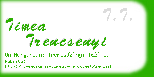 timea trencsenyi business card